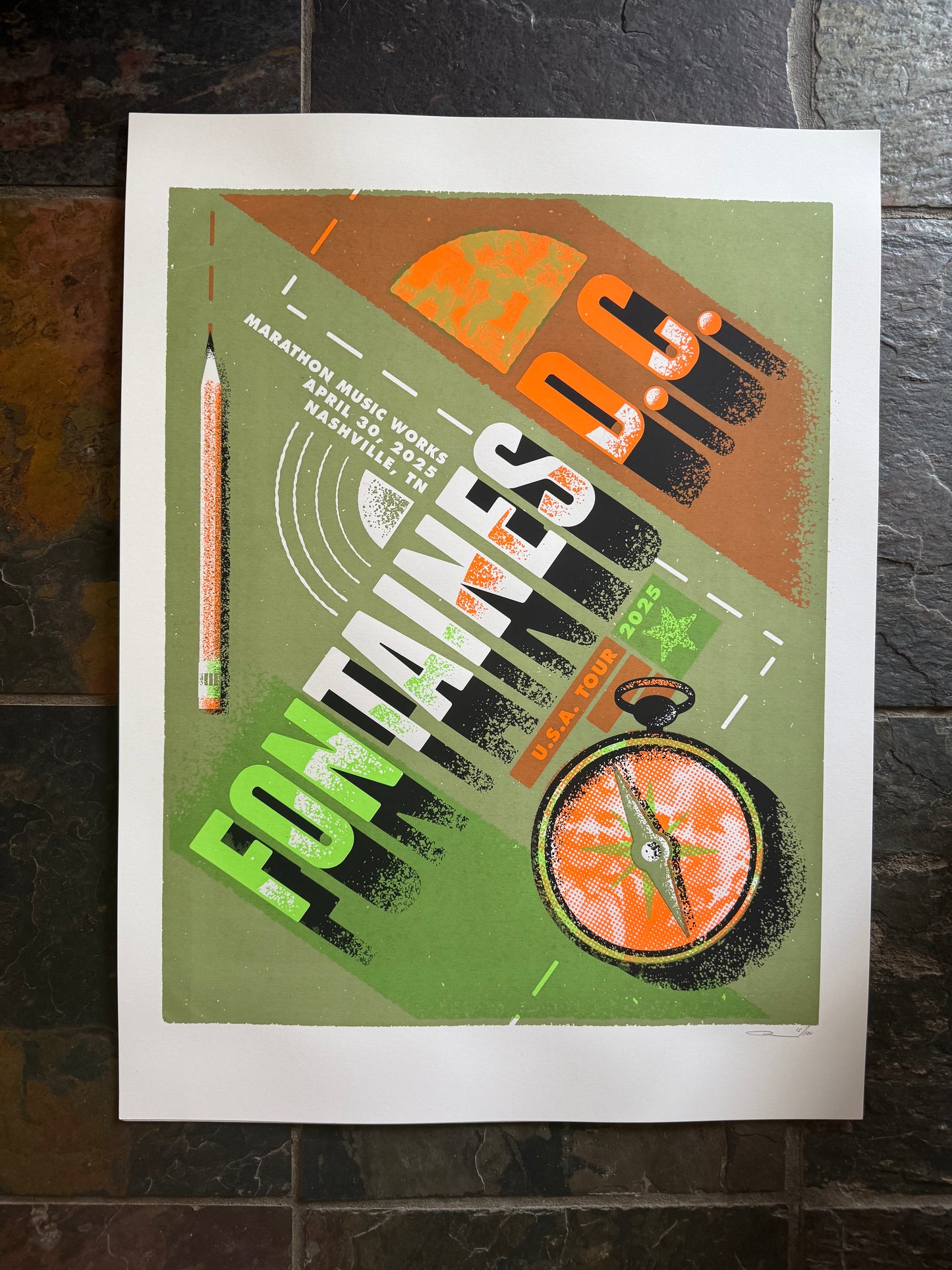 Fontaines D.C. at Marathon Music Works Poster 04/30/2025