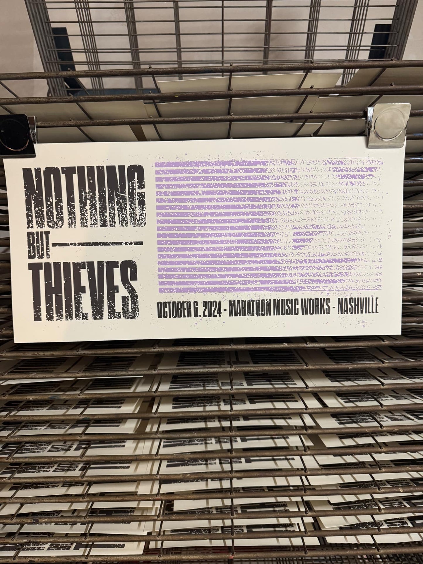 Nothing But Thieves at Marathon Music Works Poster 10/6/2024