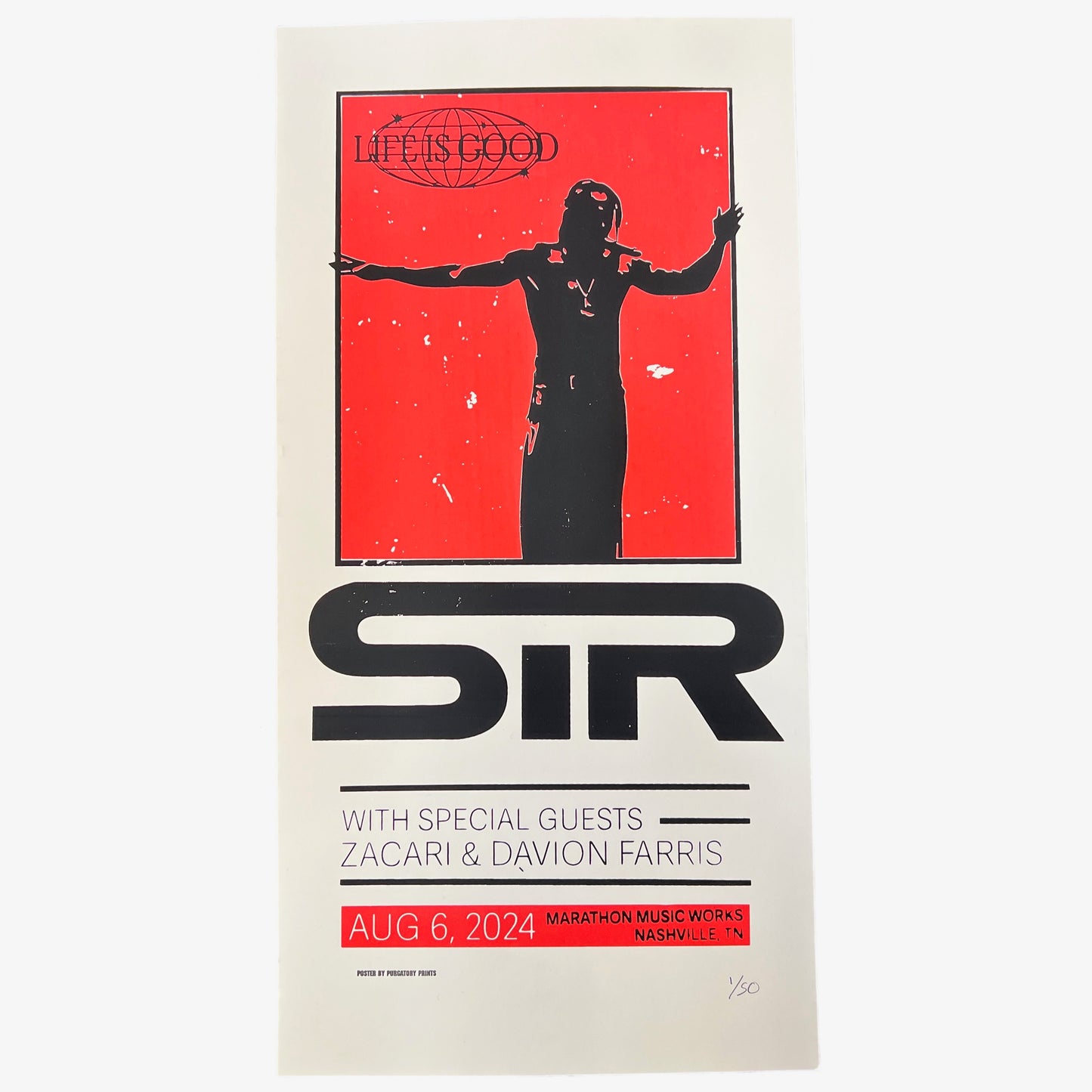 SiR at Marathon Music Works Posters 8/6/24