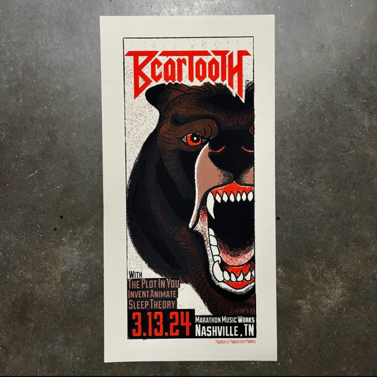 Beartooth at Marathon Music Works Poster 3/13/2024