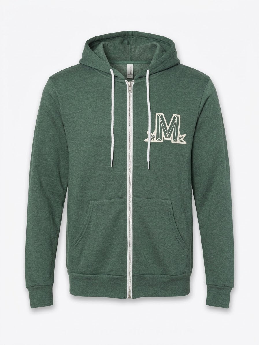 Marathon Logo Zip Up Hoodie