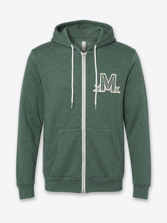 Marathon Logo Zip Up Hoodie