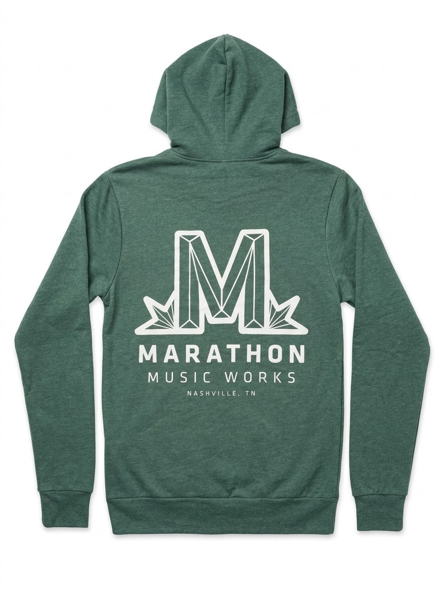 Marathon Logo Zip Up Hoodie