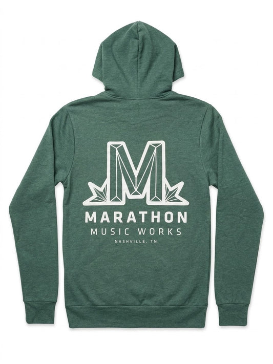 Marathon Logo Zip Up Hoodie